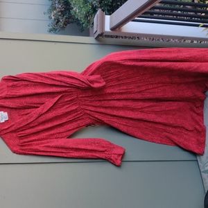 Vintage Blake Elizabeth red dress with black dots